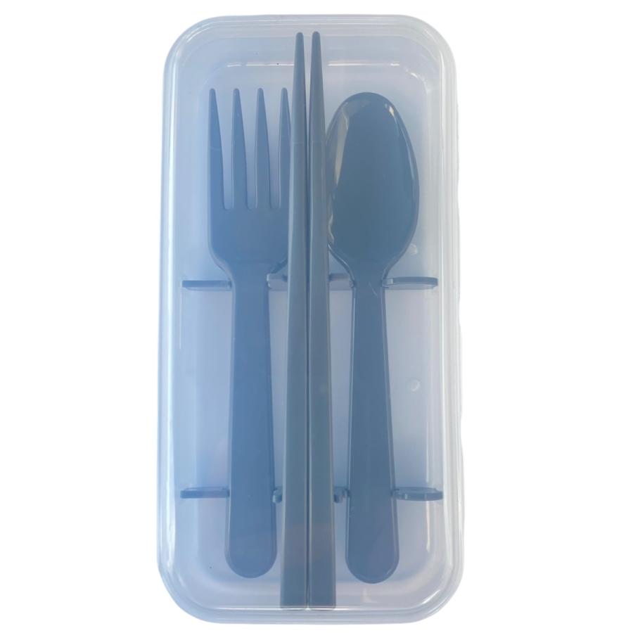 ついに再販開始 2個セット 日本製 お箸 スプーン フォーク セット グレー お弁当用 お弁当 持ち歩き 14 5cm カトラリー シンプル トリオ Discoversvg Com