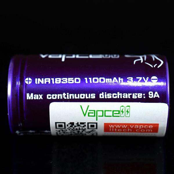 VAPCELL INR18350 1100mah 10A 電子タバコ vape バッテリー バップセル