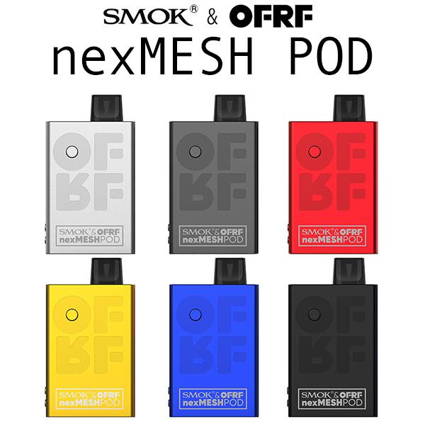 SMOK × OFRF nexMESH POD KIT スモック オフ ネックスメッシュ ポッド vape pod型 メッシュコイル 爆煙 テクニカル MOD ポッド型｜flavor-kitchen