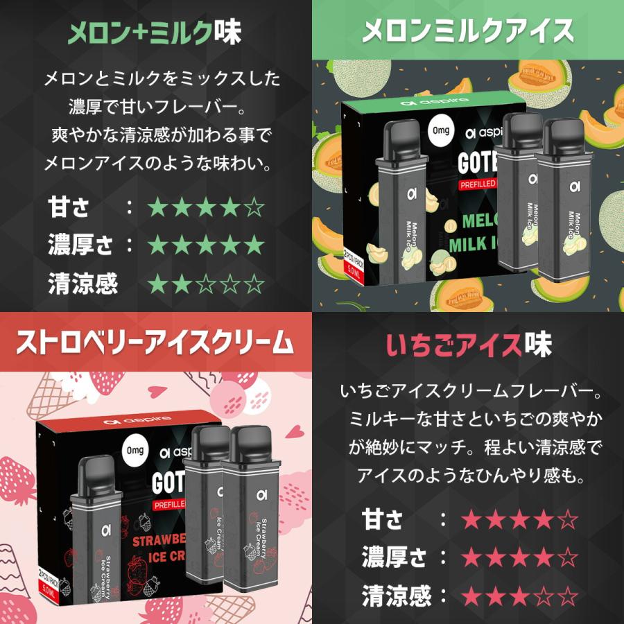 シーシャ 持ち運び 電子タバコ 使い捨て Aspire Gotek X アスパイア ゴーテック エックス vape 水蒸気 禁煙 ベイプ 本体 持ち運びシーシャ｜flavor-kitchen｜15