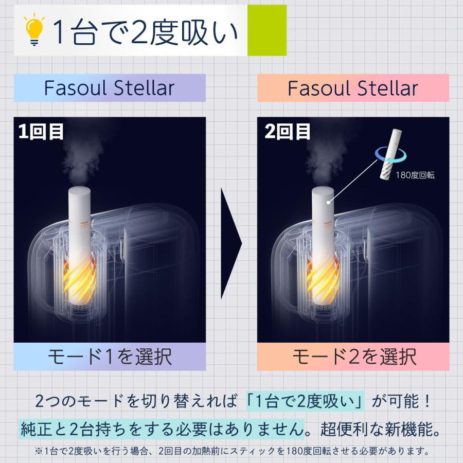 2度吸い アイコス イルマワン互換機 シケモク 再利用 IQOS イルマi アイコス互換機 電子タバコ 加熱式タバコ 連続15本 Fasoul Stellar ステラ ファソウル | Fasoul | 04