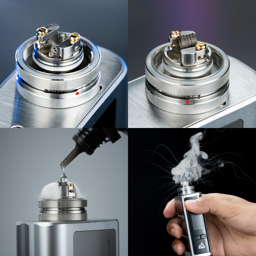 Digiflavor SIREN V4 MTL RTA デジフレーバー サイレン V4 MTL RTA 電子タバコ vape アトマイザー RTA 直径 22mm シングル MTL 味重視｜flavor-kitchen｜11