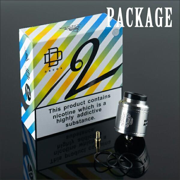 AUGVAPE Druga V2 RDA オーグベイプ オウグベイプ ドルーガ V2 ドルーガV2 vape アトマイザー RBA RDA 24mm デュアル BF スコンカー 爆煙｜flavor-kitchen｜08