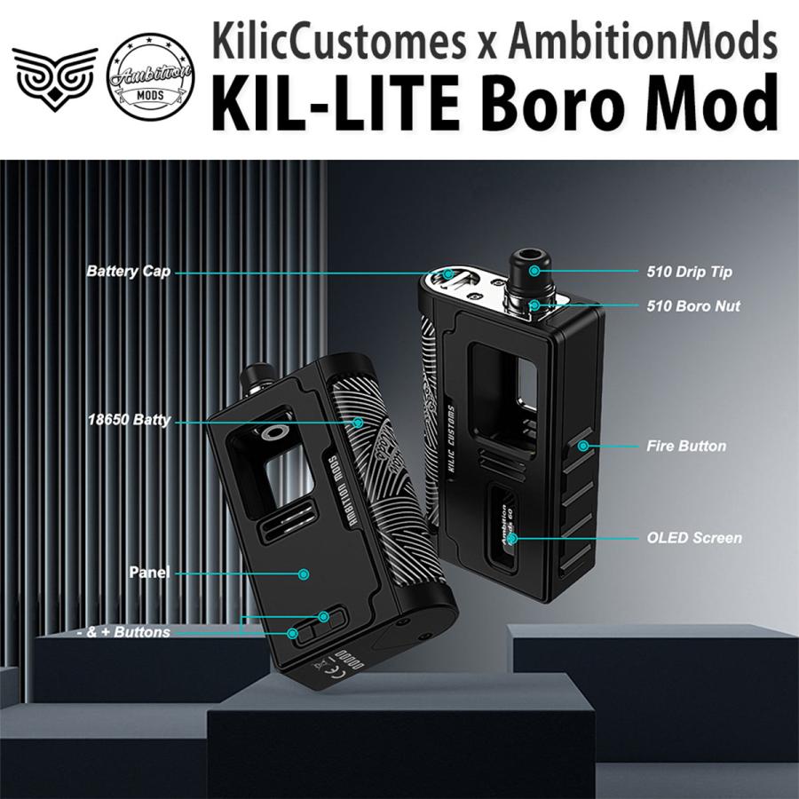 AmbitionMods KIL-LITE BORO MOD DNA60 アンビションモッズ キルライト