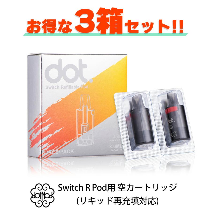 3箱セット dotmod ドットモッド Switch R 用 Pod カートリッジ 2個