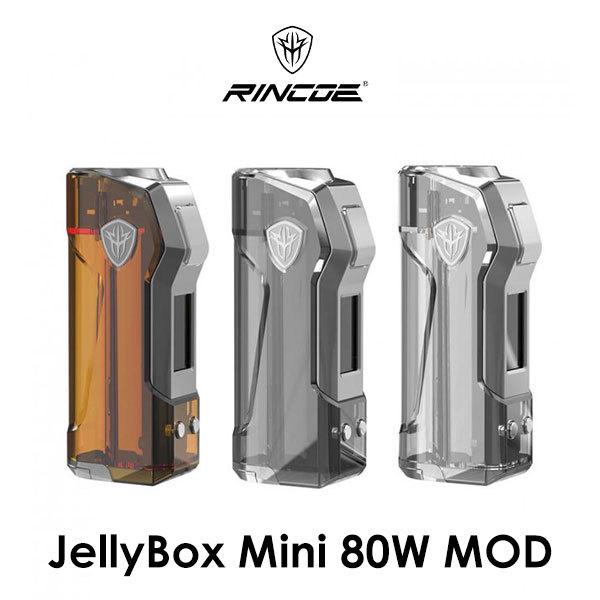 Rincoe JellyBox Mini 80W Box Mod リンコー ジェリーボックス ミニ ゼリーボックス vape クリア テクニカル BOX MOD モッド シングル｜flavor-kitchen