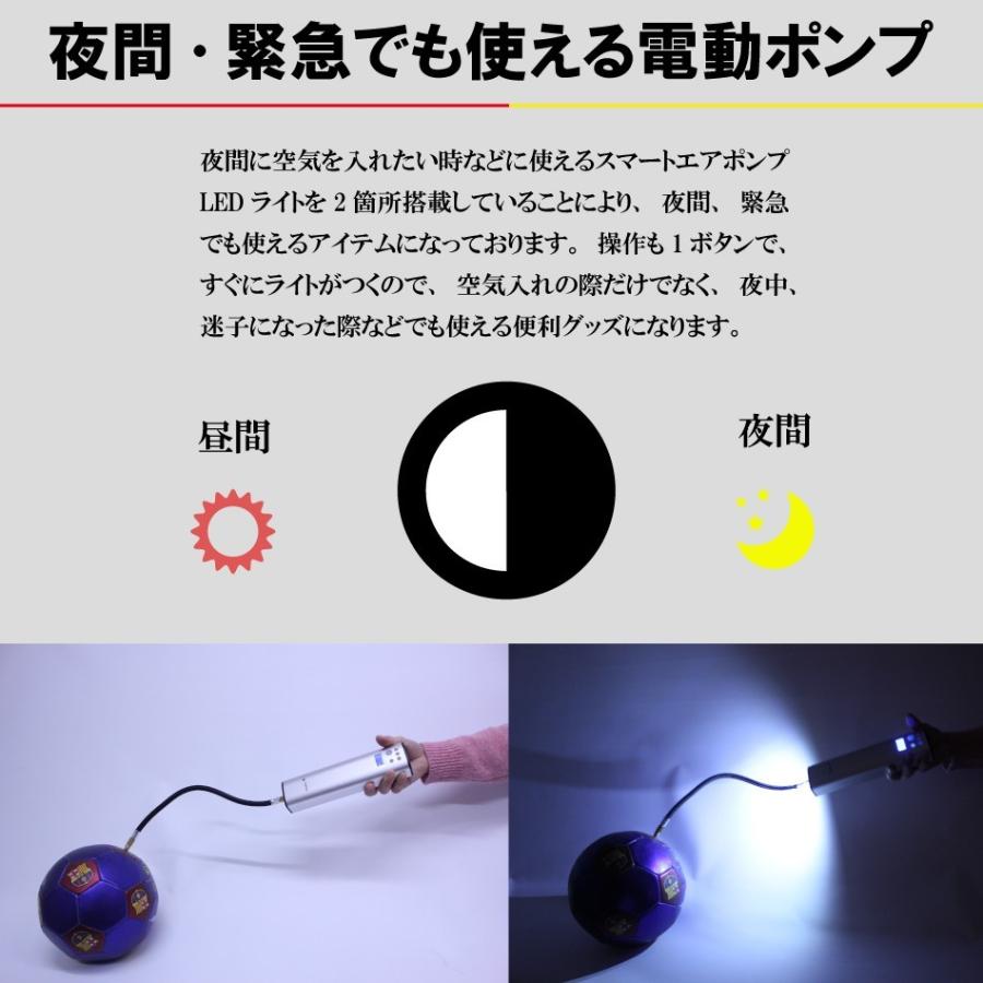 空気入れ エア ポンプ コンプレッサー 小型 スマート 英式 米式 仏式