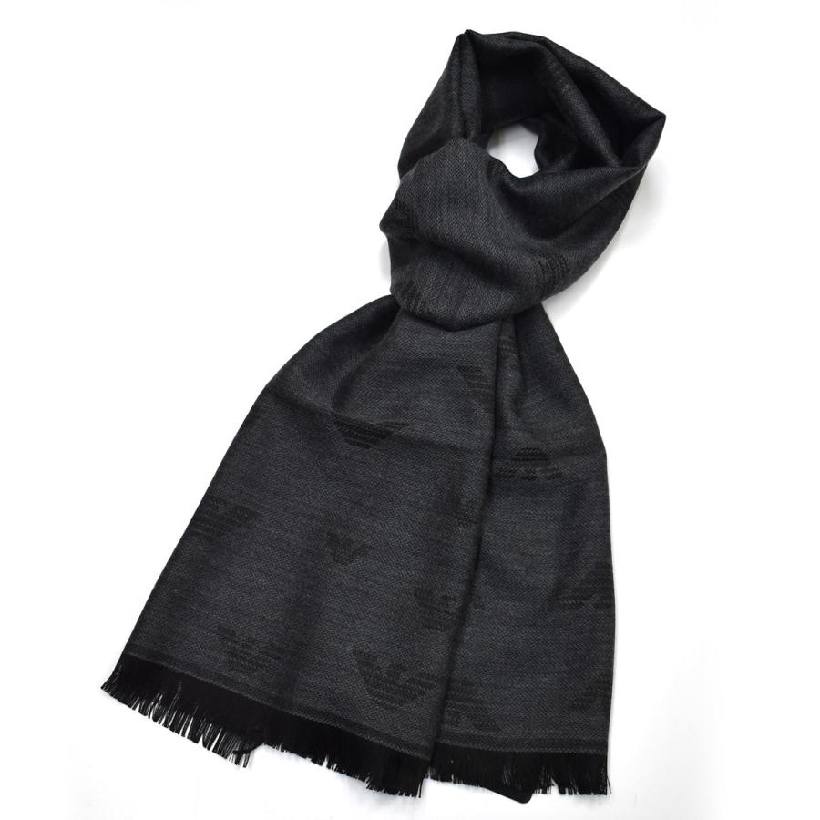 ファッション スタイルズ Styles アルマーニ マフラー メンズ ストール エンポリオアルマーニ アントラシート グレー 誕生日 プレゼント Uqvfkz40j3 Www Wamegofamilyworshipcenter Org