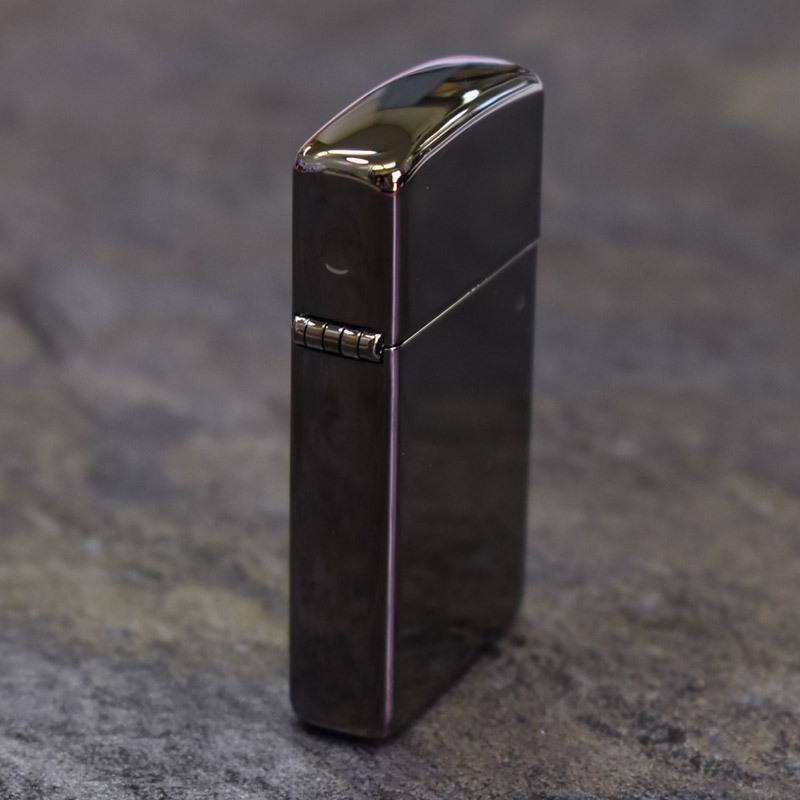 ZIPPO ジッポライター SLIM BLACK ICE(スリム ブラックアイス) 無地 ジッポー ライター ＃20492 プレゼント