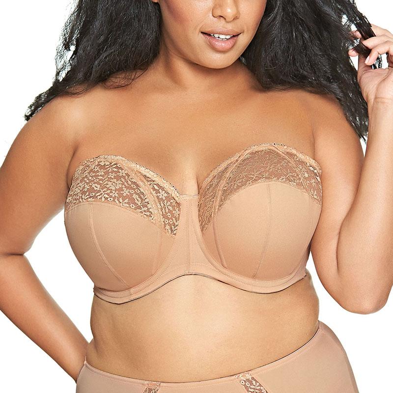 I J K L M カップ Adelaide ストラップレスブラ 大きいサイズ ベージュ ヌード 大きいカップ 輸入下着 Gd6663s インポートランジェリーflavor 通販 Yahoo ショッピング
