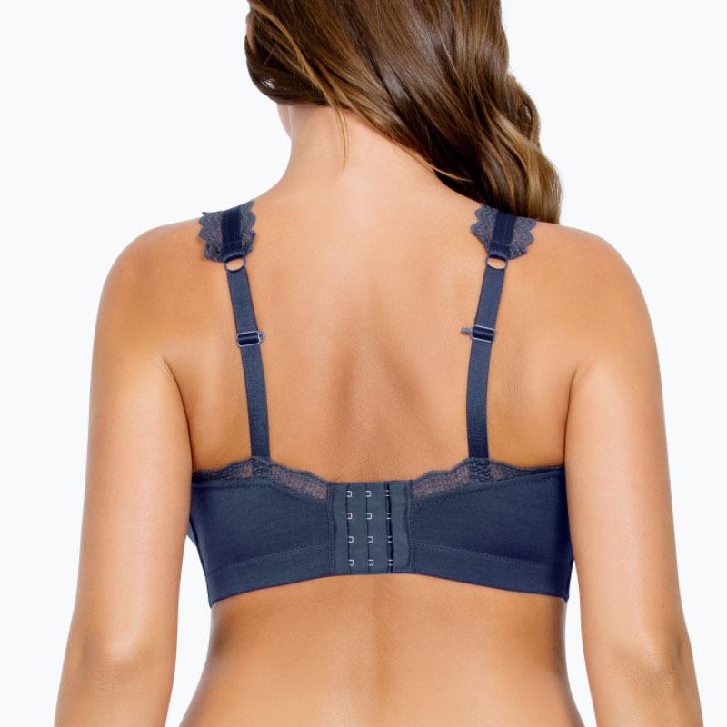 ノンワイヤーブラ Fカップ Gカップ Hカップ Iカップ カップJ Kカップブラレット Dalis ネイビーナイトブラ インポート