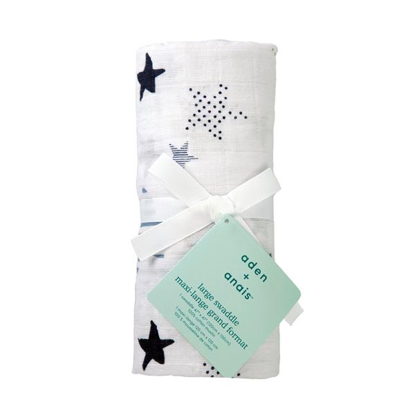 日本正規品 aden+anais（エイデンアンドアネイ） rock star funny star 1枚入り (クラシック) おくるみ