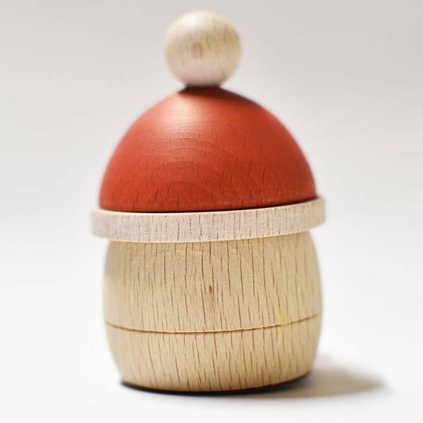 どんぐりサンタ こまむぐ 木のおもちゃ 木製玩具 日本製 どんぐりころころ コマムグ おもちゃのこまーむ クリスマス｜flclover｜04
