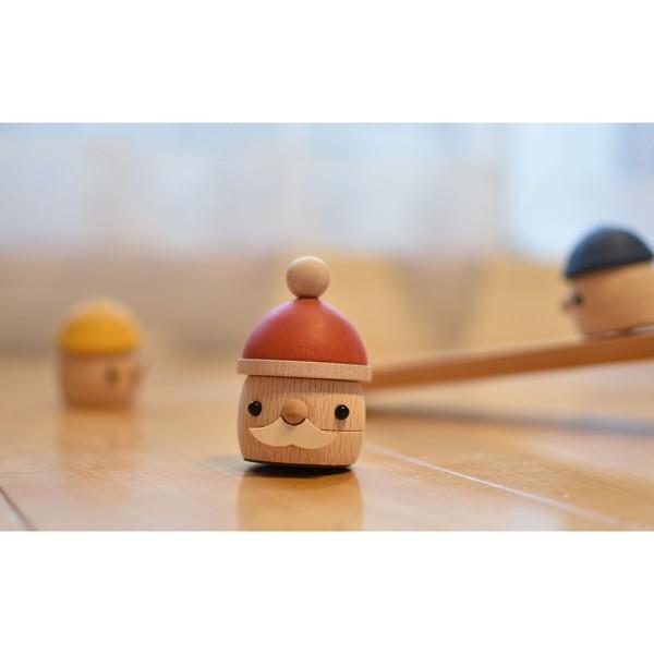 どんぐりサンタ こまむぐ 木のおもちゃ 木製玩具 日本製 どんぐりころころ コマムグ おもちゃのこまーむ クリスマス｜flclover｜05