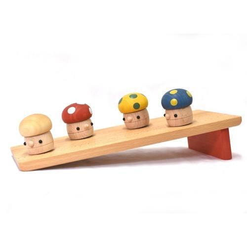 どんぐりきのこ こまむぐ 木のおもちゃ 木製玩具 日本製 どんぐり