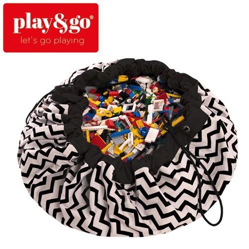 プレイアンドゴー ジグザグブラック 2in1ストレージバッグ&プレイ 