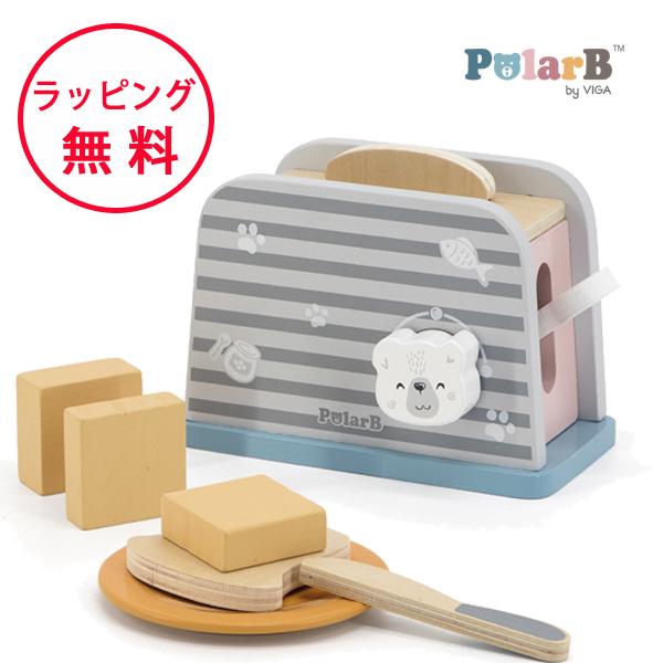 ポーラービー トースターセット おままごと 知育玩具 3歳 木のおもちゃ 誕生日プレゼント ごっこ遊び ままごと おもちゃ Polar B | 