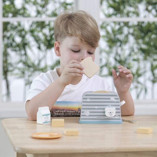 ポーラービー トースターセット おままごと 知育玩具 3歳 木のおもちゃ 誕生日プレゼント ごっこ遊び ままごと おもちゃ Polar B |  | 04