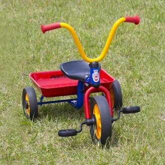 ボーネルンド ペリカンデザイン三輪車 Vハンドル カラー 荷台つき