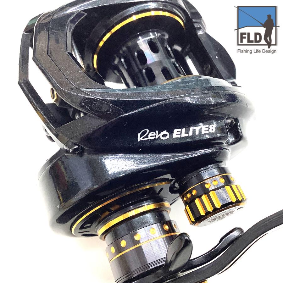 中古 アブガルシア レボ4 エリート8 IVCB-L【中古Bランク】 ベイトリール_3
