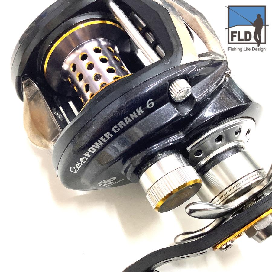 アブガルシアベイトリール/REVOパワークランク6/ギア比6.4:1 美品中古 Abu Garcia（アブガルシア） 中古 レボ パワークランク6 右【中古B