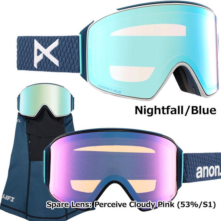 23-24 anon アノン ゴーグル  M4 Goggles Low Bridge Fit （シリンドリカル ） フェイスマスク スペアレンズ付き  ship1｜fleaboardshop01｜07