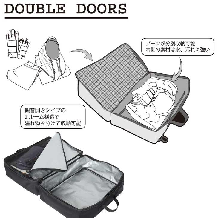 eb's（エビス） 23-24 ebs スノーボード バッグ 収納 DOUBLE DOORS