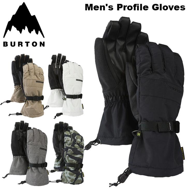美品Burtonメンズ プロファイルグローブ スノボグローブ バートン ブラック BURTON（バートン） 25-26 BURTON グローブ スノボ Men's Profile