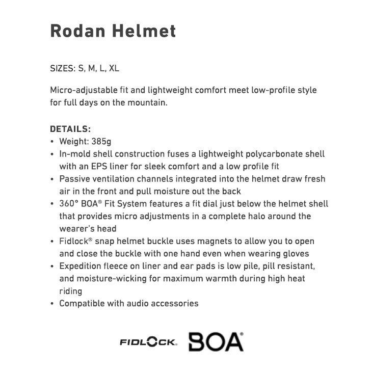 21-22 anon アノン ヘルメット メンズ スノーボード Rodan ロダン 
