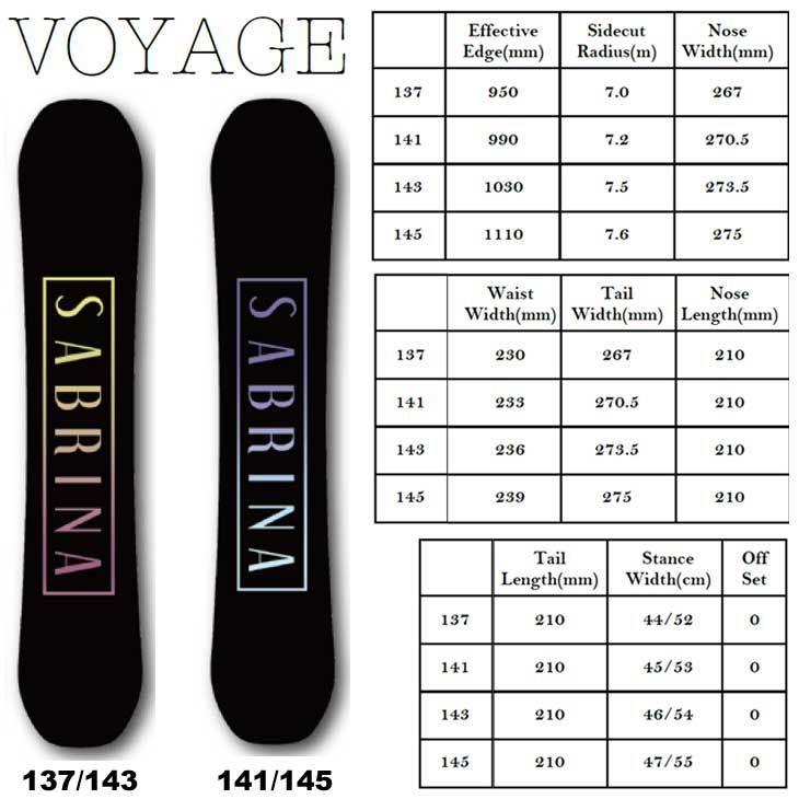 SABRINA 22-23 サブリナ スノーボード VOYAGE NEWモデル ship1 SABRINA 22-23 サブリナ スノーボード VOYAGE NEWモデル ship1
