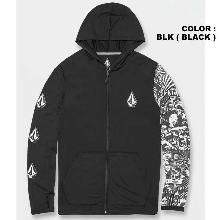 ボルコム VOLCOM ラッシュガード メンズ ICONIC STONE HOOD COLLAGE LS フーディー 23vsu ...