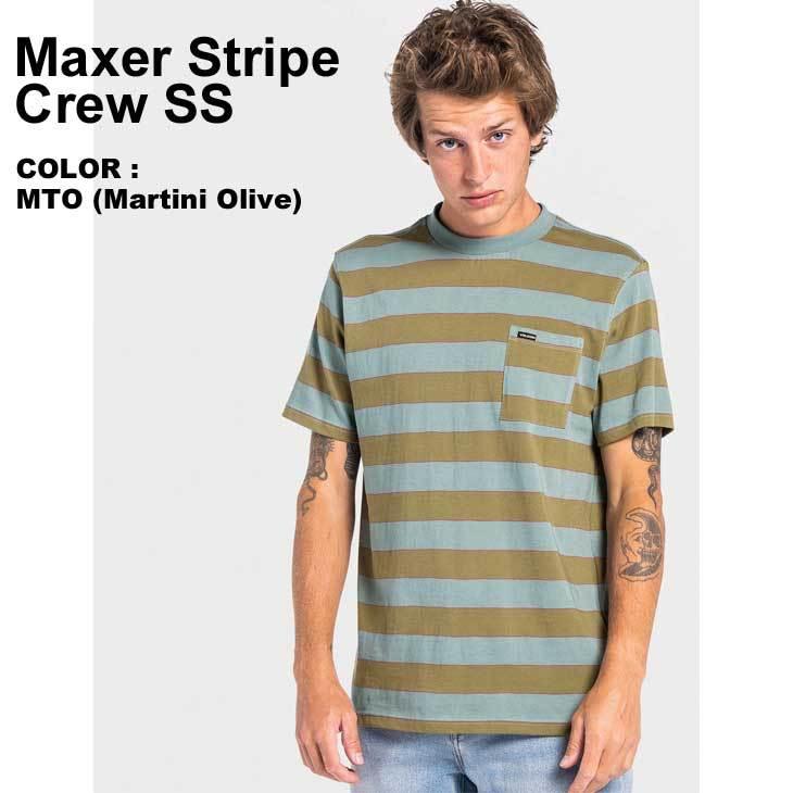 ボルコム VOLCOM Tシャツ メンズ 2022春夏  MAXER STRIPE CREW SS  A0112200 【返品種別OUTLET】｜fleaboardshop｜02