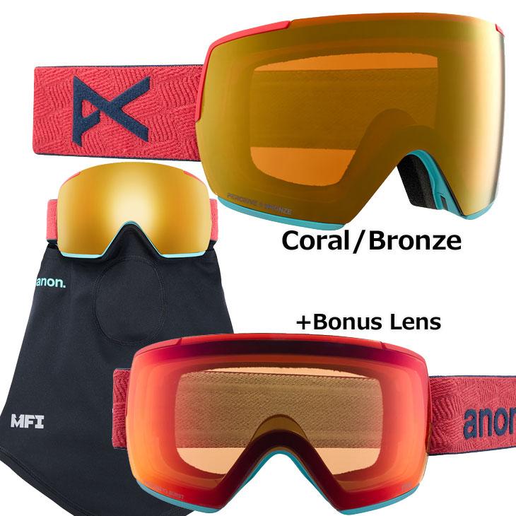 23-24 anon アノン ゴーグル  M5 Goggles Low Bridge Fit  フェイスマスク スペアレンズ付き  ship1｜fleaboardshop｜07