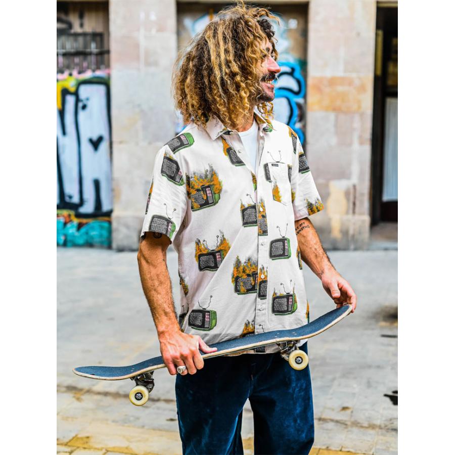 VOLCOM（ボルコム） 半袖シャツ メンズ 柄シャツ FA JUSTIN HAGER S/S