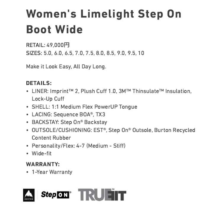 BURTON（バートン） 24-25 BURTON レディース Women's Limelight