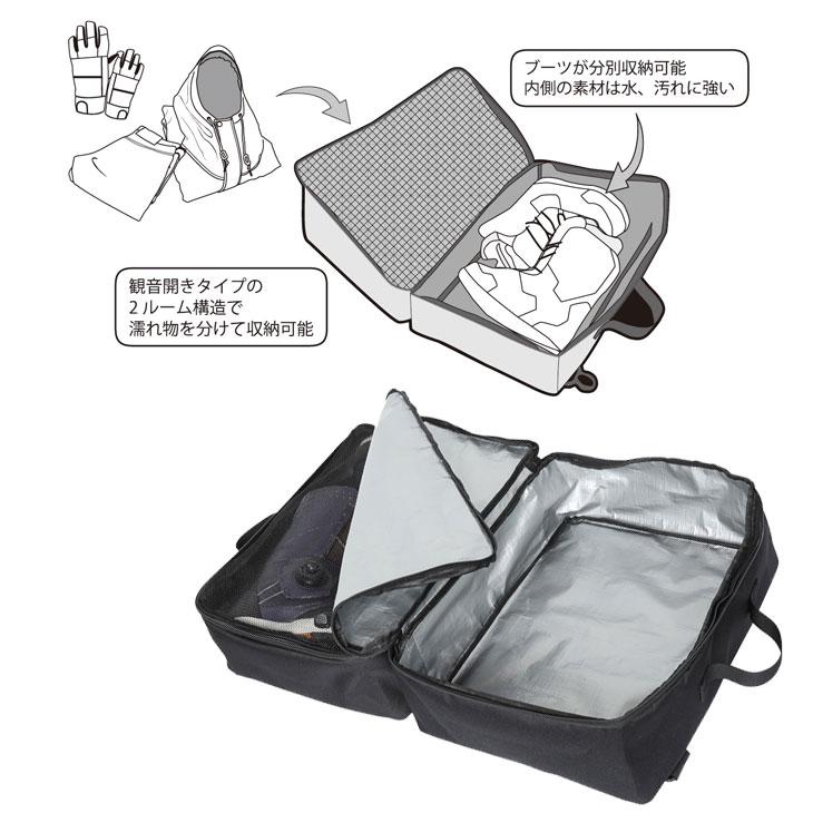 eb's（エビス） 24-25 ebs スノボ バッグ BAG DOUBLE DOORS ダブル