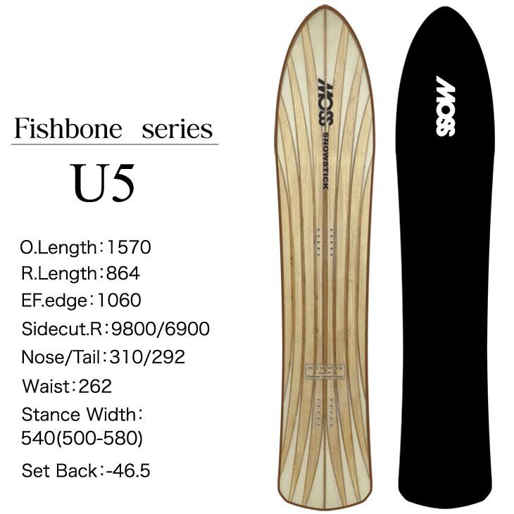 hazukiルーペMOSS STICK U5fishbone hazukiルーペMOSS STICK U5fishbone モス 24-25 MOSS SNOWSTICK