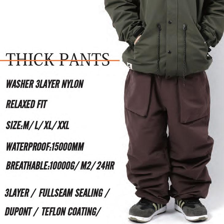 スノーボード NOMADIK THICK pant LIGHTBROWN M size NOMADIX 24-25 NOMADIK ノマディック ウエアー THICK PANTS パンツ
