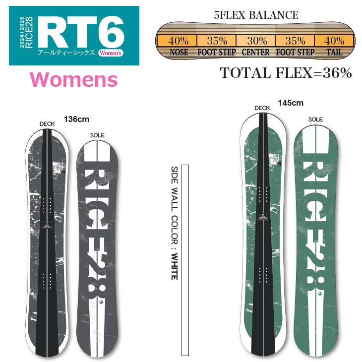 【送料無料】RICE28 スノーボードセット OGASAKA（オガサカ） 24-25 RICE28 ライス スノーボード RT6 アール