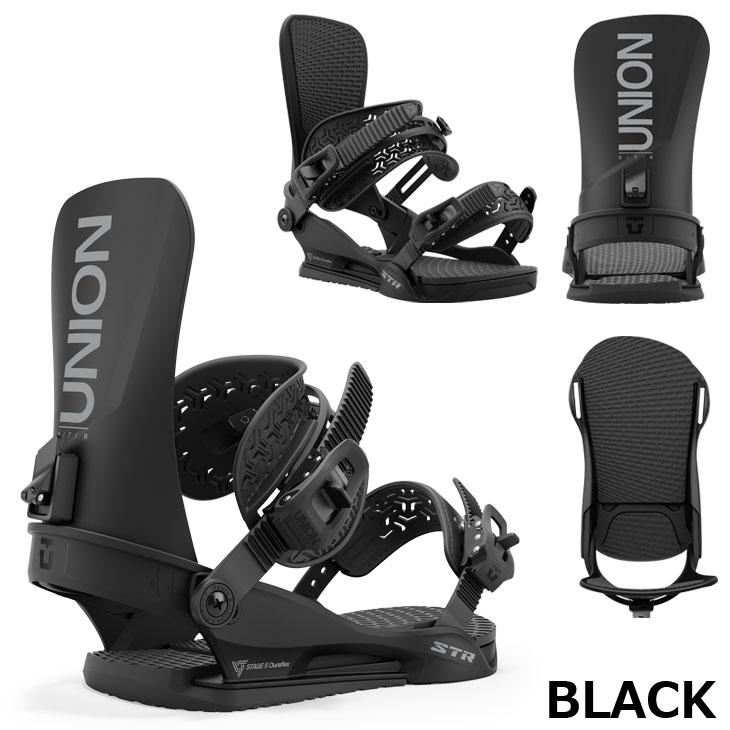 24-25 美品 UNION STR スノーボード バインディング ブラック L UNION BINDING スノーボード ビンディング ブラック レディース