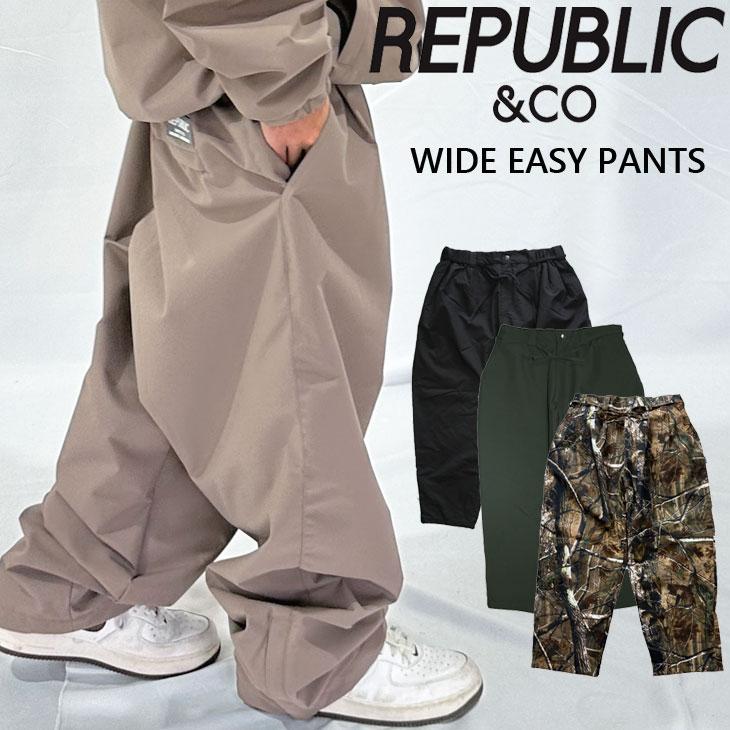 25-26 リパブリック REPUBLIC ＆ CO スノボ ウェアー パンツ WIDE EASY