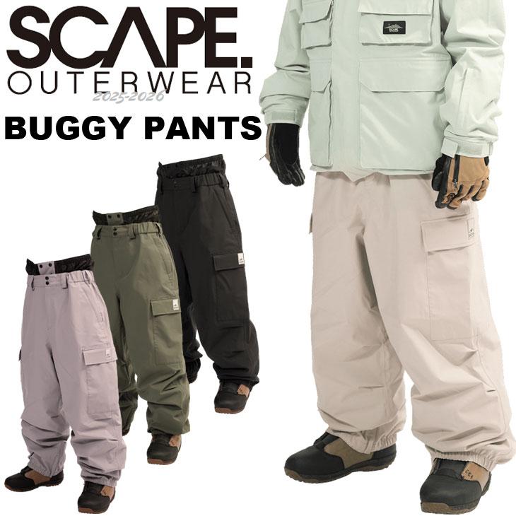 25-26 SCAPE エスケープ スノボ ウェアー BAGGY PANTS バギー パンツ