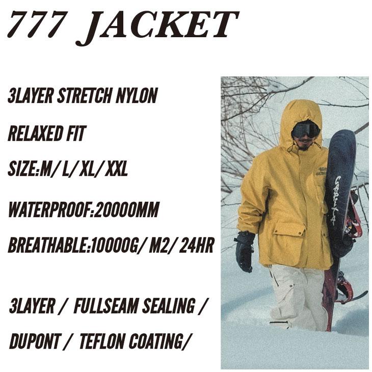 nomadik 26-27 ノマディック NOMADIK スノーボード ウェアー  777 JACKET スリーセブン ジャケット  予約販売品 11月入荷予定 ship1_4