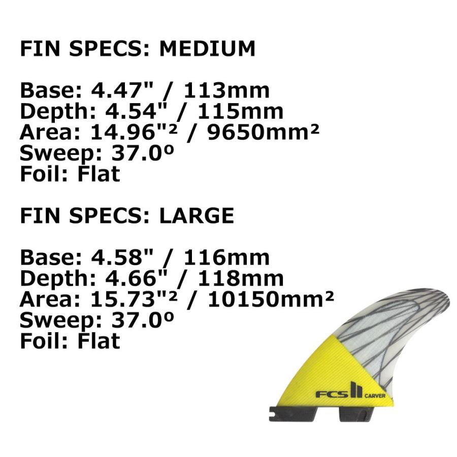 fcs2 フィン エフシーエス2 CARVER PC Carbon Tri Set PCカーボン New