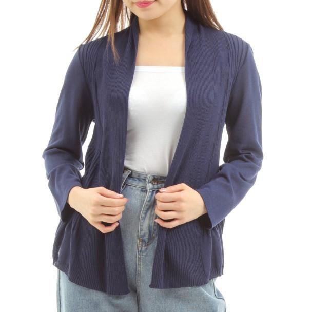 日本製トッパー カーディガン シルク混素材使用 ネイビー 紺 ベージュ ブルー ピンク 20代 30代 40代 50代 60代   長袖 ゆったり 春夏 母の日　 |  | 05