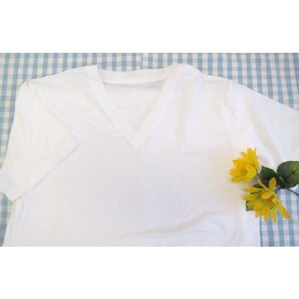 父の日 Men's VネックTシャツ お肌にやさしい下着 Fleep フリープ インナーウェア 日本製 メンズ 敏感肌 フリープ インナー 81032 M L ネコポス可 | Fleep | 03