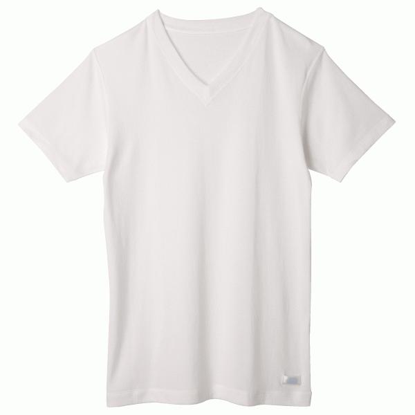 父の日 Men's VネックTシャツ お肌にやさしい下着 Fleep フリープ インナーウェア 日本製 メンズ 敏感肌 フリープ インナー 81032 M L ネコポス可 | Fleep | 06