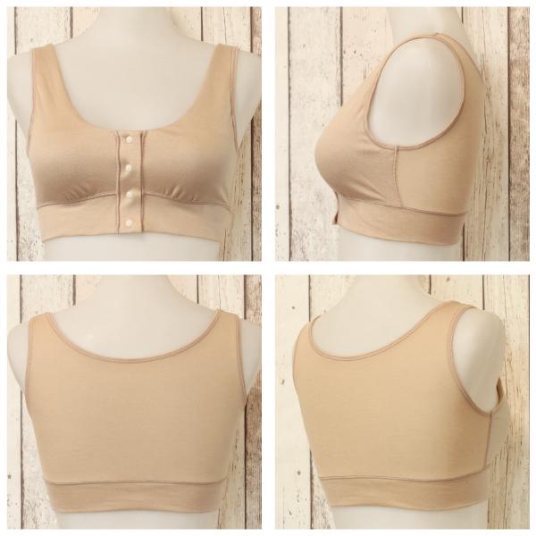 ブラジャー 前開きブラ ハーフトップ ナイトブラ ノンワイヤー フロントホック Fleep フリープ 日本製 乳がん 乳癌 乳ガン 術後 ネコポス可 81052 bra 四十肩 | Fleep | 08