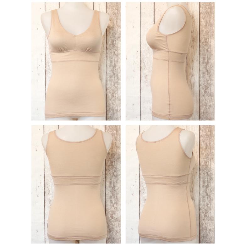 カップ付きタンク ブラトップ ナイトブラ お肌にやさしい ノンワイヤー 肩が凝らない Fleep フリープ 日本製 乳がん 81054 3L 4L 5L ネコポス可 大きい | Fleep | 10