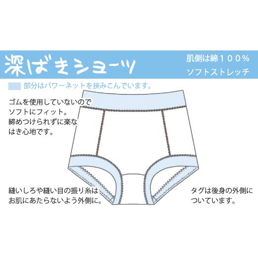 深ばきショーツ 深履きショーツ お肌にやさしい下着 Fleep フリープ 日本製 ネコポス可 81058 サイズ S M L LL | Fleep | 15